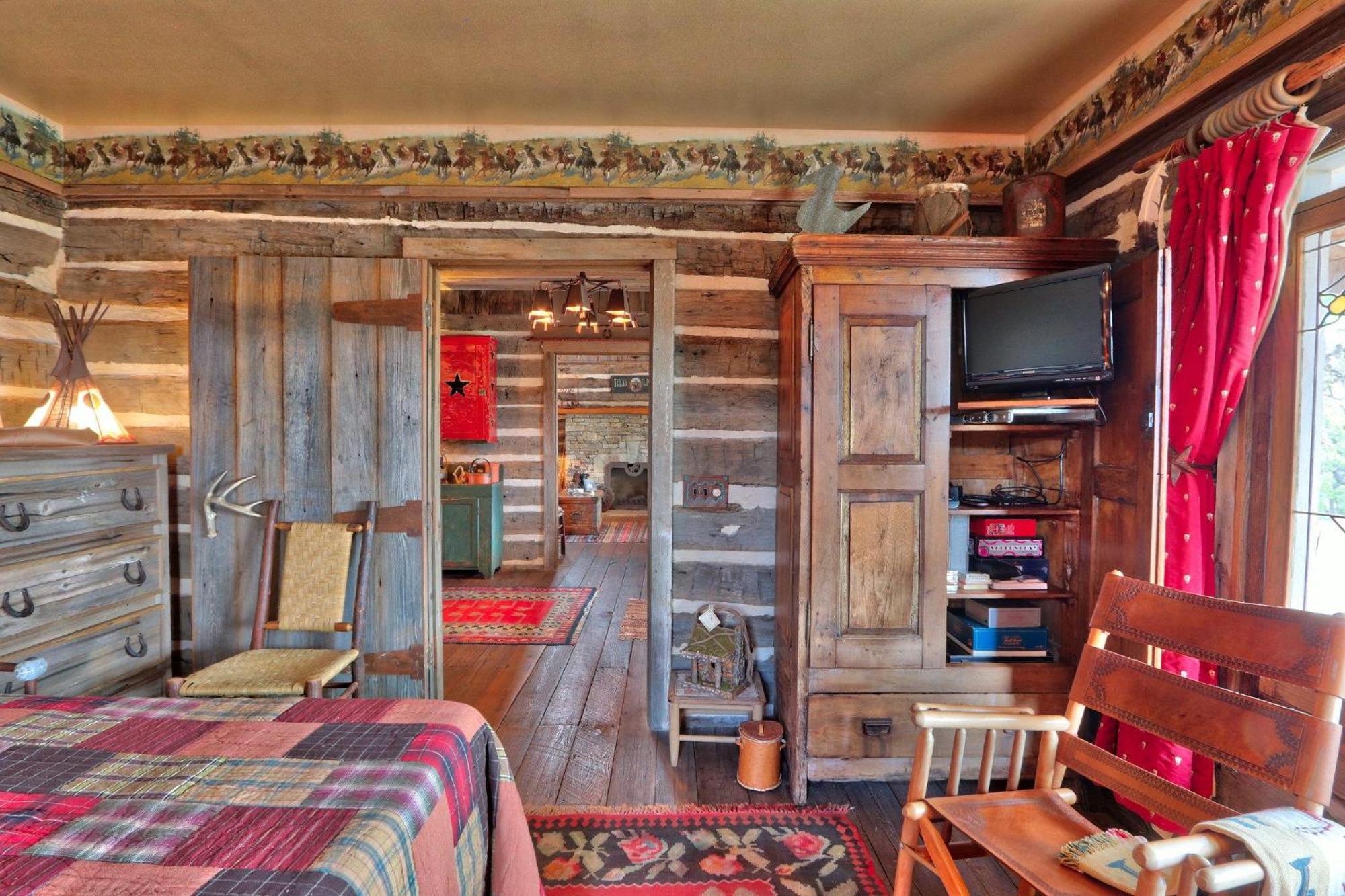 Log Cabin At Old Glory Ranch Wimberley Exteriér fotografie