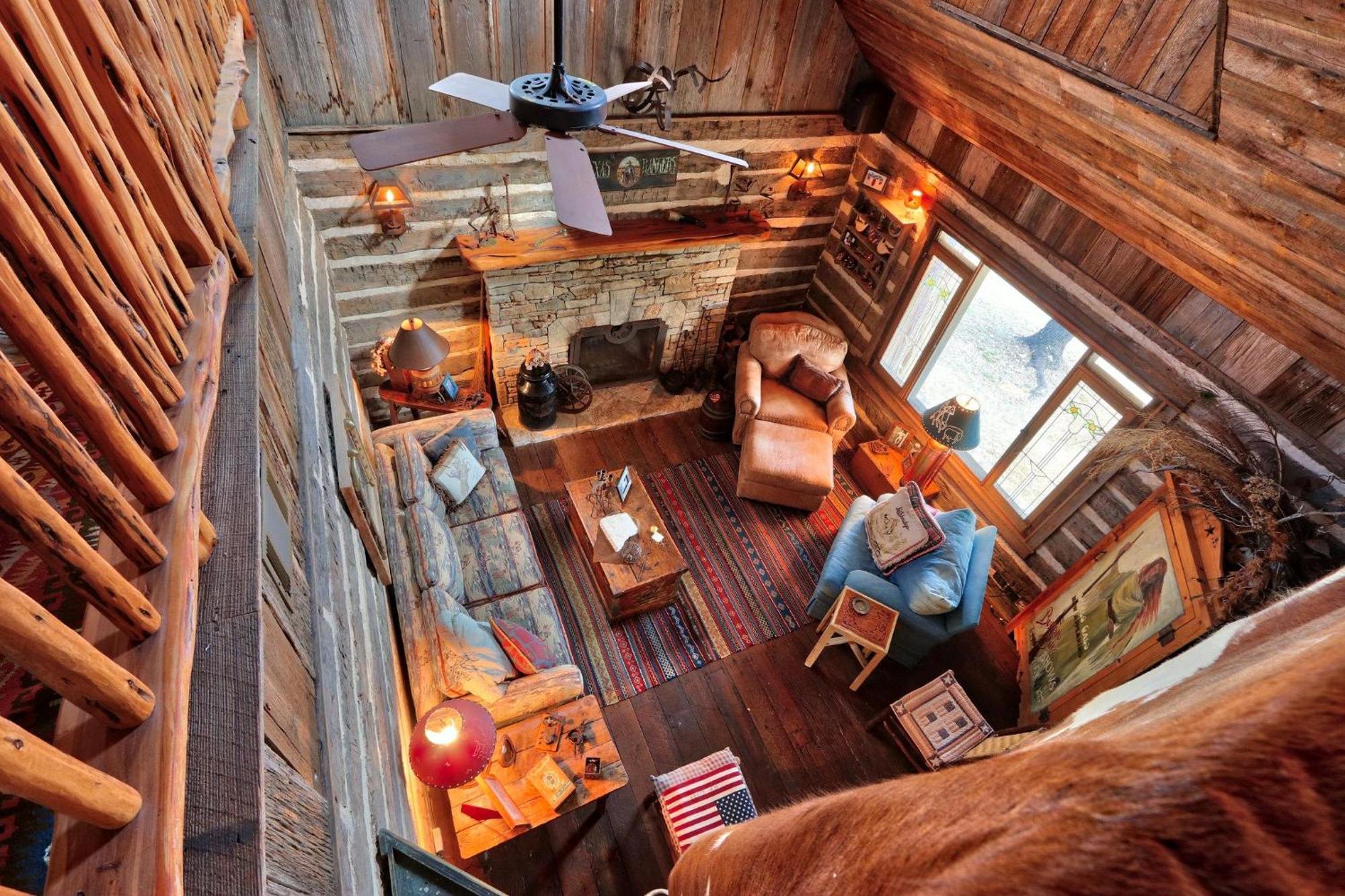 Log Cabin At Old Glory Ranch Wimberley Exteriér fotografie