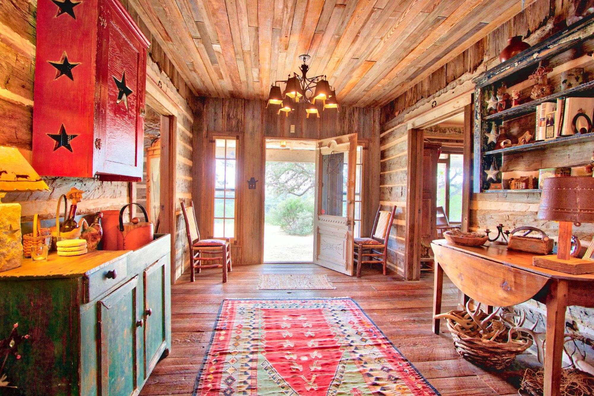 Log Cabin At Old Glory Ranch Wimberley Exteriér fotografie